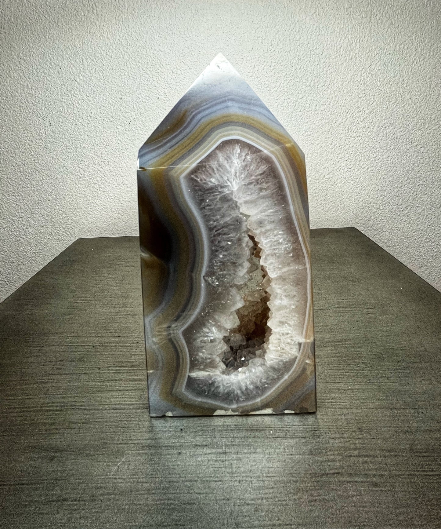 Druzy Agate Tower