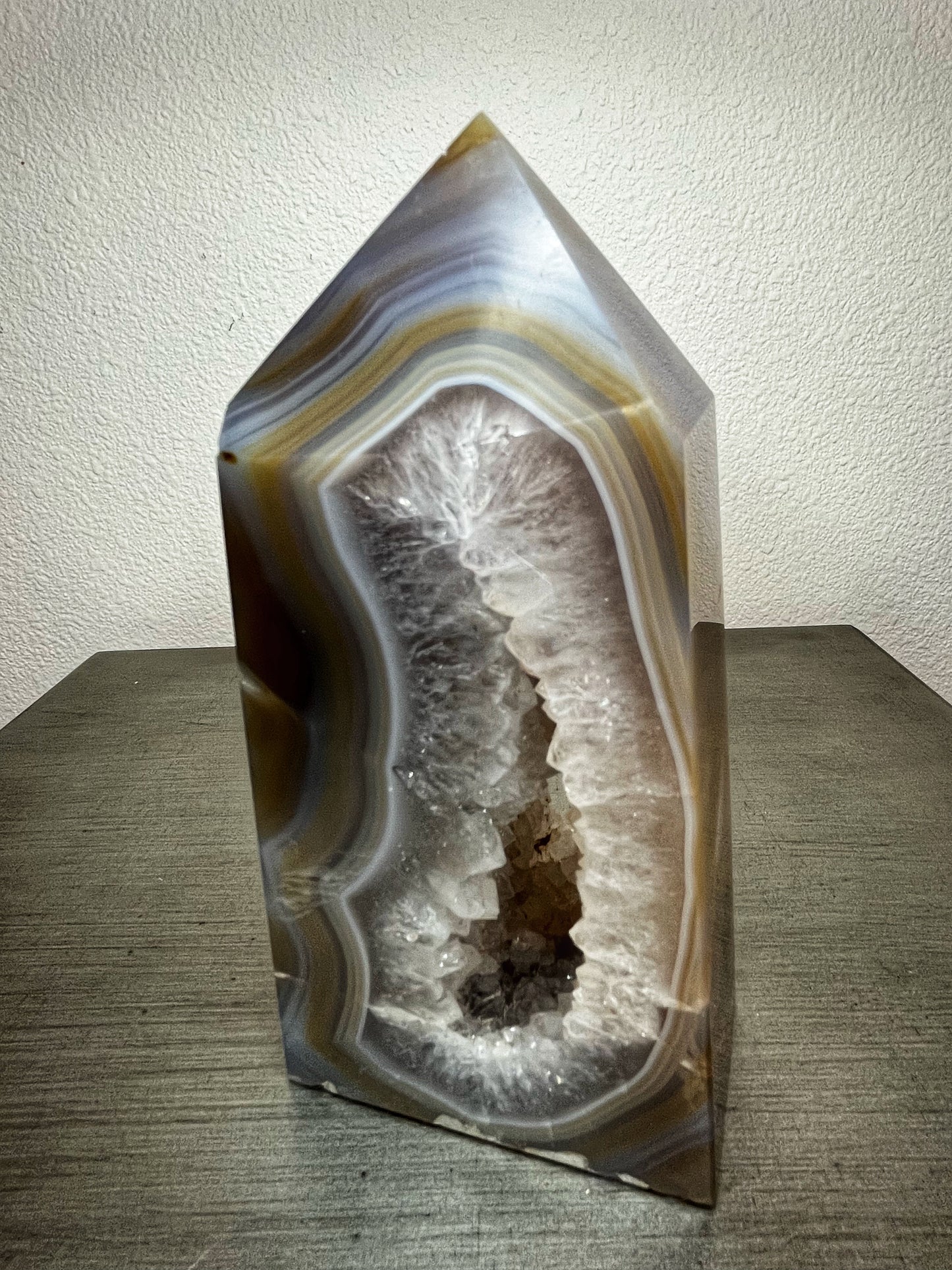 Druzy Agate Tower