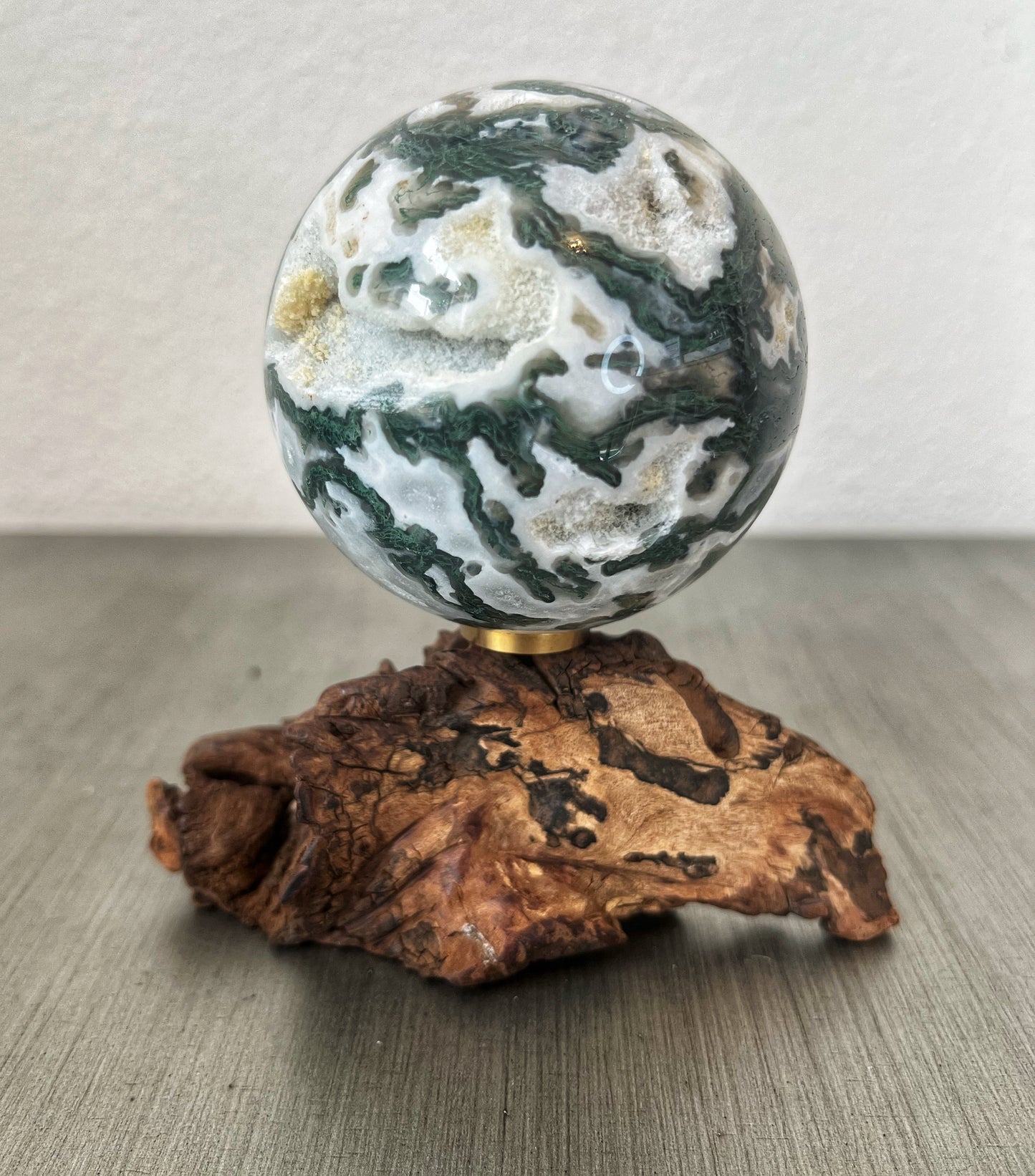 Green Moss Agate Sphere