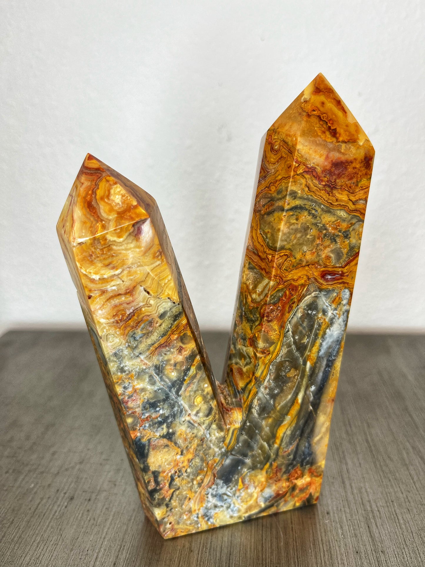 Double Point, Crazy Lace Agate
