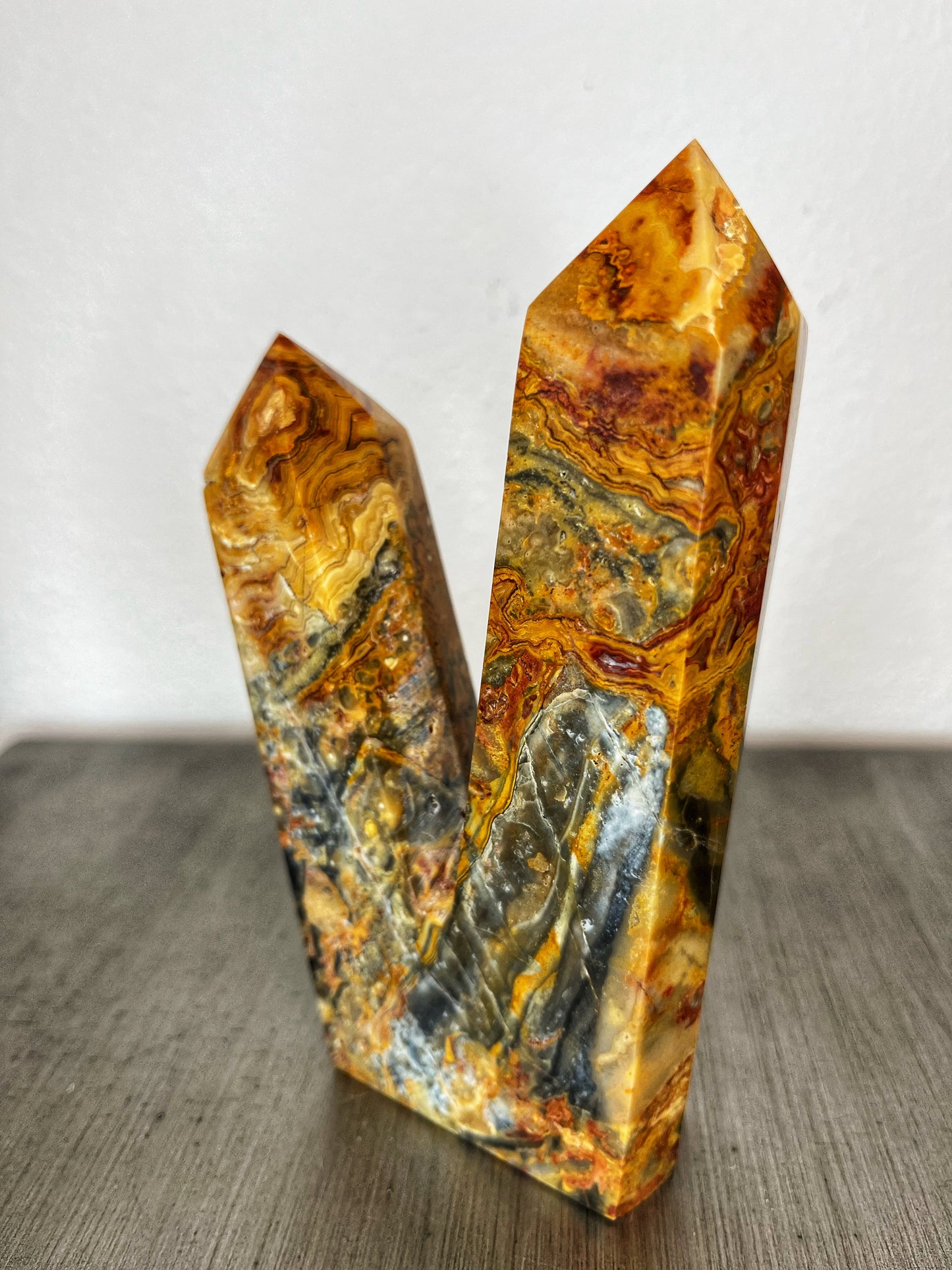 Double Point, Crazy Lace Agate