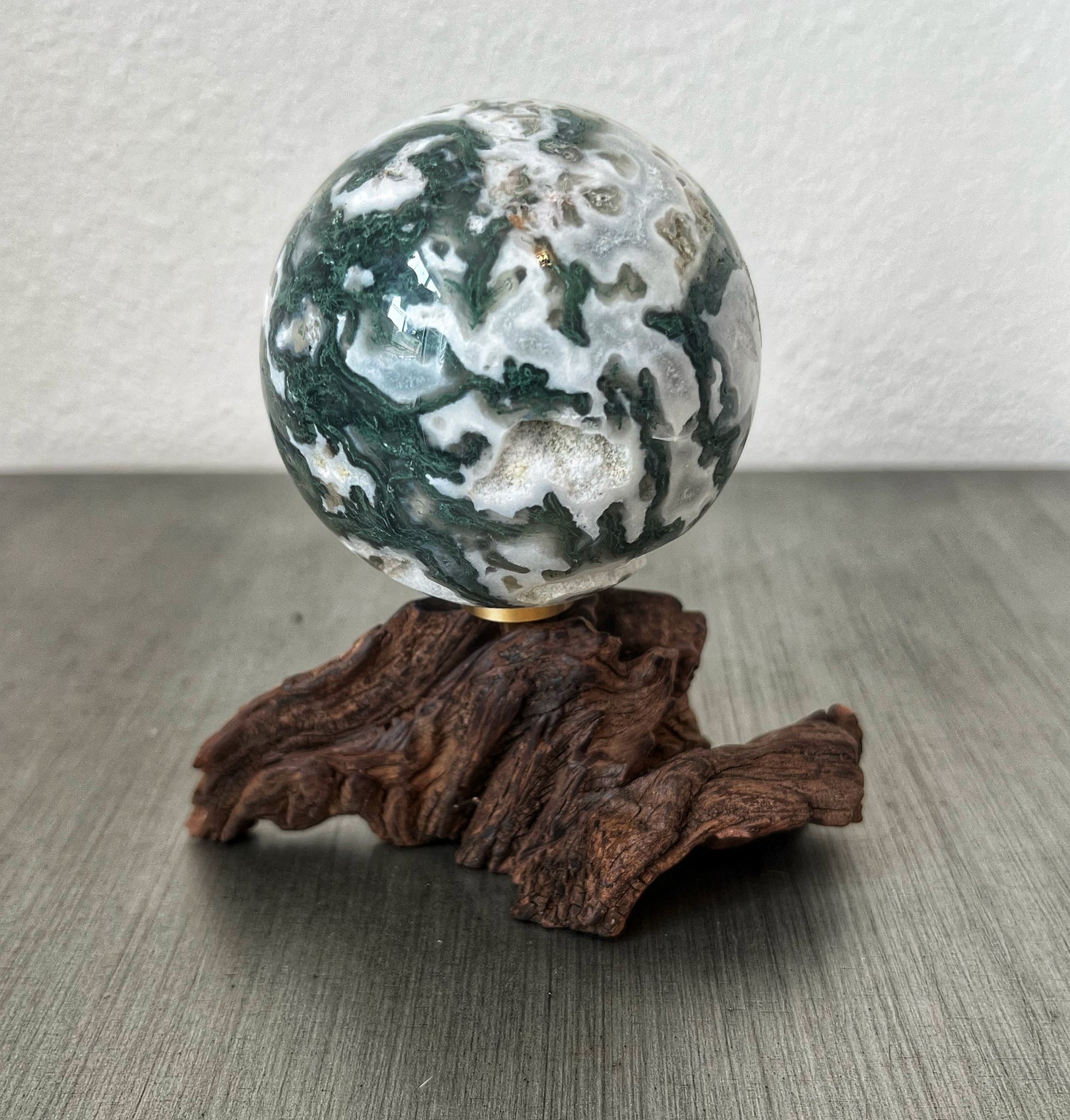 Green Moss Agate Sphere