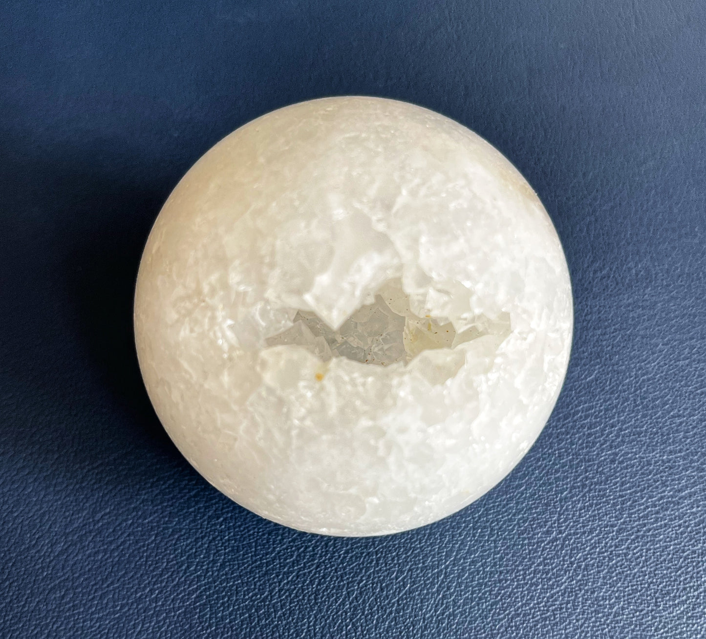 White Druzy Agate Sphere