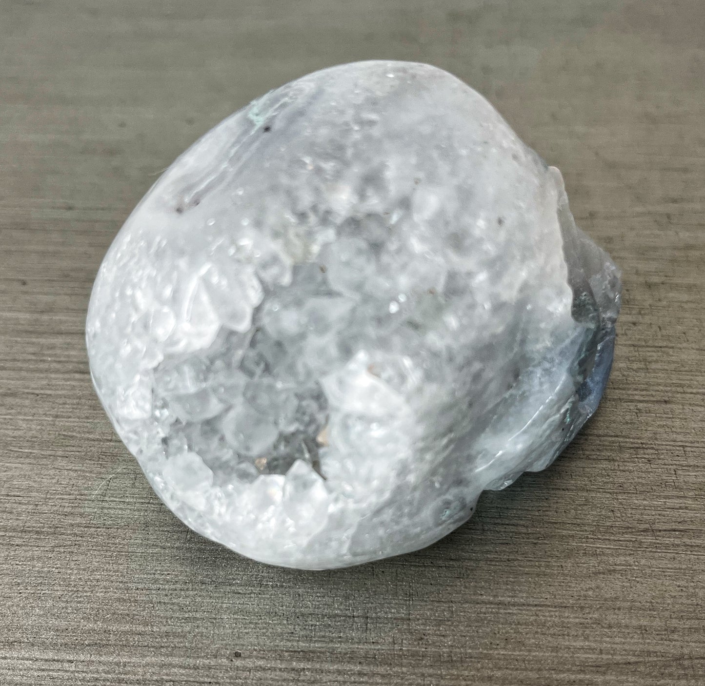 Moss Agate Druzy Skull