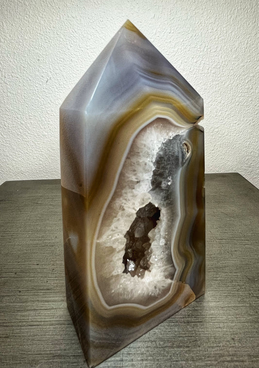 Druzy Agate Tower