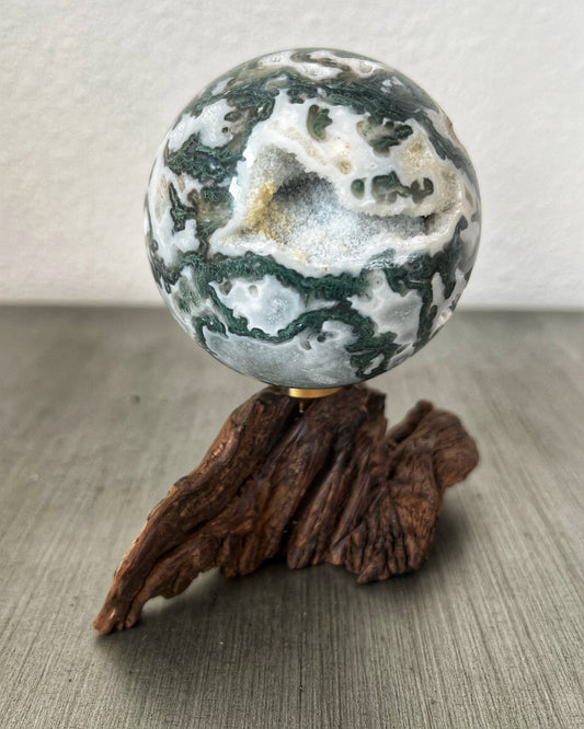 Green Moss Agate Sphere