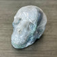 Moss Agate Druzy Skull